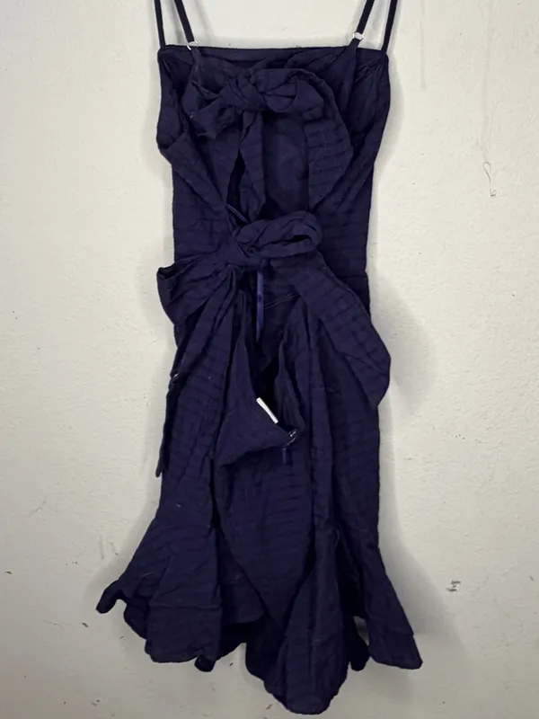 Selfie Leslie Navy Cotton Dress - Image 5