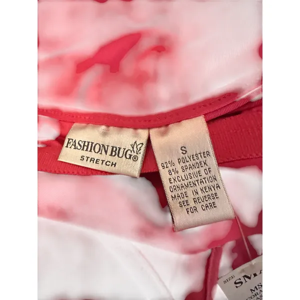 Fashion Bug Pink Padded Cup Stretch Tank Top Women Sz S - Image 3