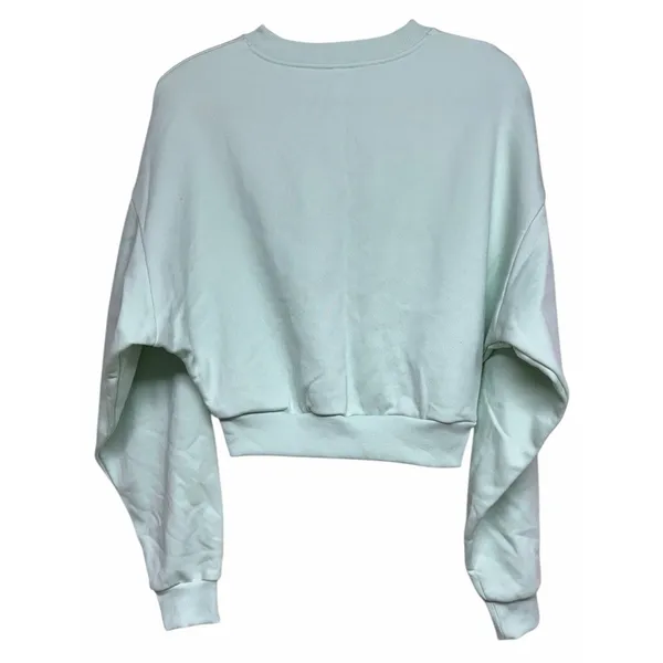 Aloha Island Alo Yoga Cropped Accolade Crew Neck Pullover Sweatshirt Spearmint Size Medium‎ - Image 2
