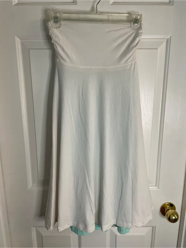 lululemon athletica Aqua Beat The Heat Skirt Dress Reversible Strapless Size XS - Image 8
