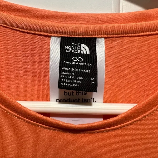 Women’s The North Face Orange Shirt Size Medium - Image 3