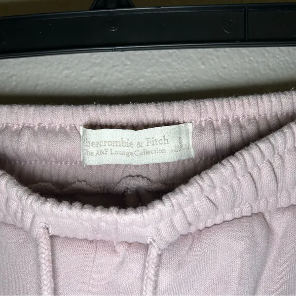Abercrombie & Fitch Lounge Light Pink Wide Leg Sweatpants Women’s Size Small - Image 11