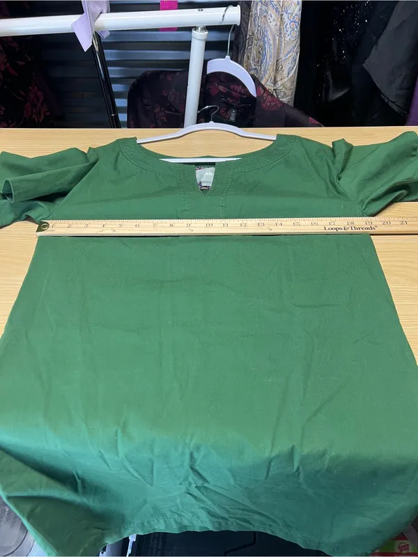 Maeve Anthropologie Green Flutter Sleeve Shift Mini Dress Size XS - Image 12