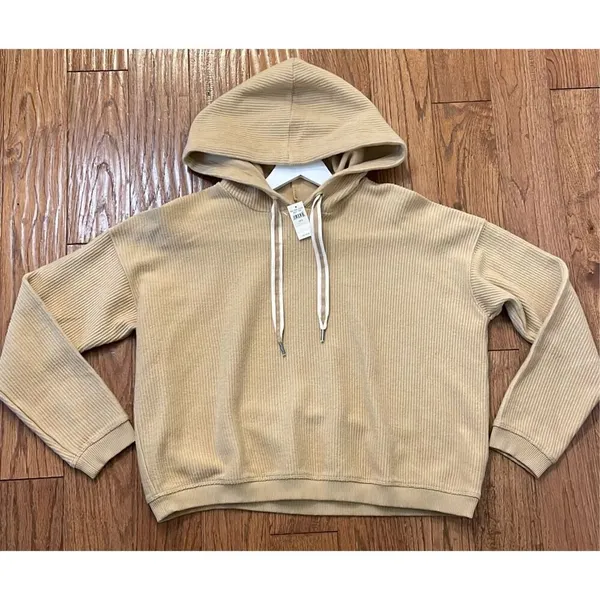 Aerie NWT Corded cropped hoodie size Small - Image 3