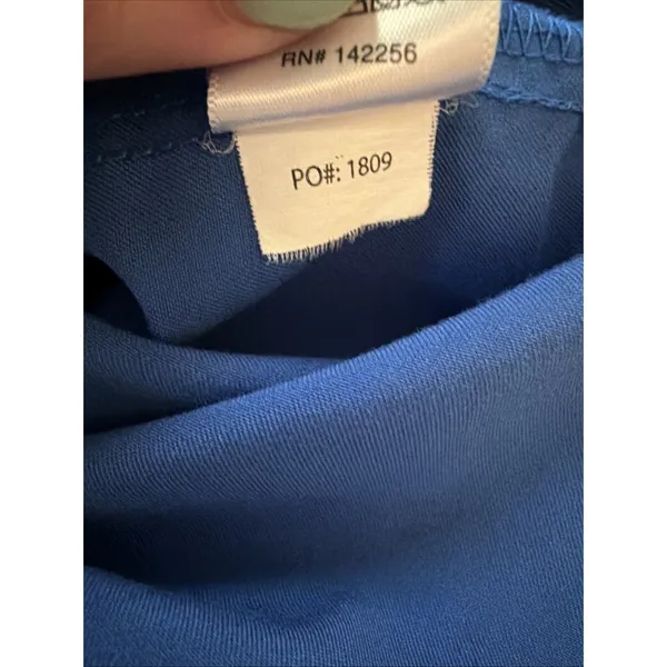 Figs Casma Women's Scrub Top PO 1809 Royal Blue Pockets L Shirt‎ Nurse Doctor - Image 6