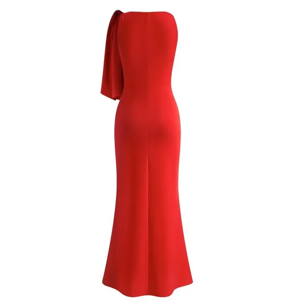 Commense Beloved Knotted Sleeveless Long Dress in Red, Size L​​ - Image 2