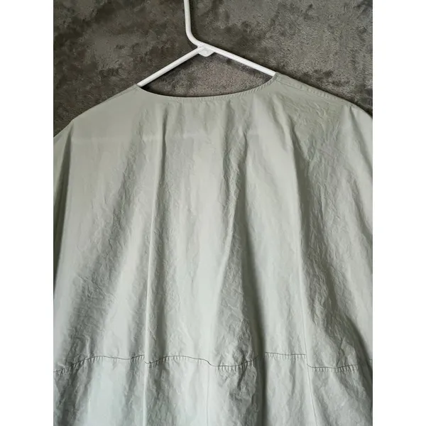 COS Smooth Cotton Top Light Gray Size 8 Oversized Minimalist Boxy Tunic - Image 4