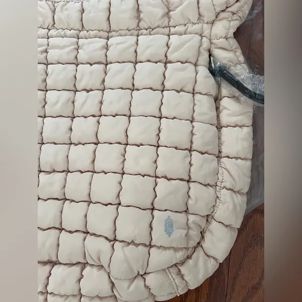 Free People Quilted Carryall Shoulder Bag Quilted Tan Shoulder Bag - Image 3