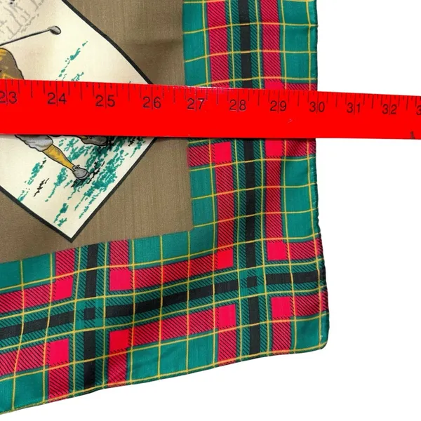 Vintage 80s St. Andrews Golf Scarf by Glentoy Made in‎ Italy NWT Tartan Plaid - Image 6