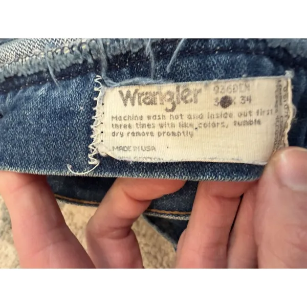 Wrangler High Rise Cut Off Denim Shorts Vintage Urban Outfitters Reworked Sz 6 - Image 9