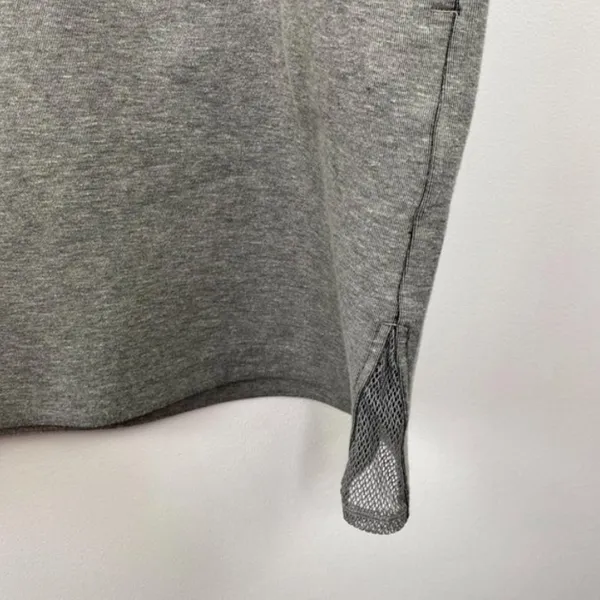 Nike Dress Women SMALL‎ Gray Lab Essential Tech Fleece Tunic Short Sleeve Thick - Image 4