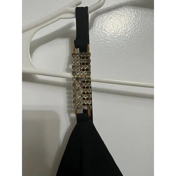 ABS Allen Schwartz sexy little mini black dress size small petite - Image 2
