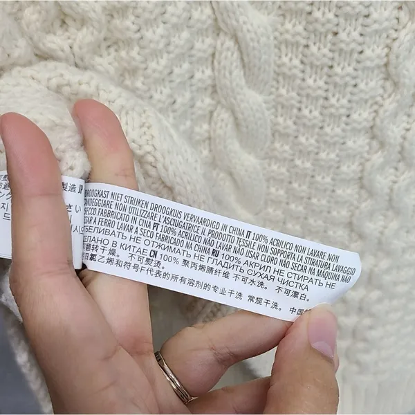Forever21 Ivory Knit Turtleneck Sweater Size Small Pullover Preppy‎ - Image 5