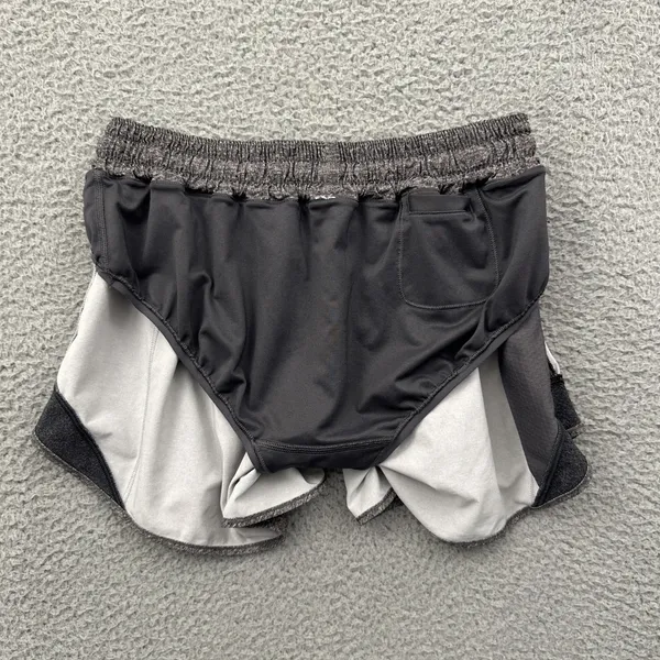 Lululemon Hotty Hot Shorts Low Rise 4" Heather Lux Gray Athletic Women's 6 - Image 4