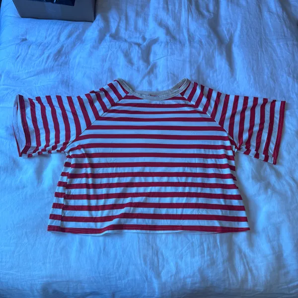 Oversized Striped T Shirt Multiple - Image 2