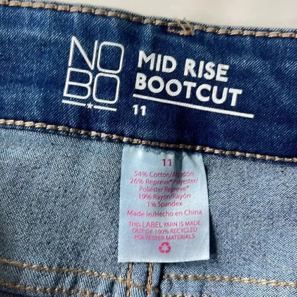 NWT NOBO mid rise bootcut jeans. Size 11. Blue - Image 4