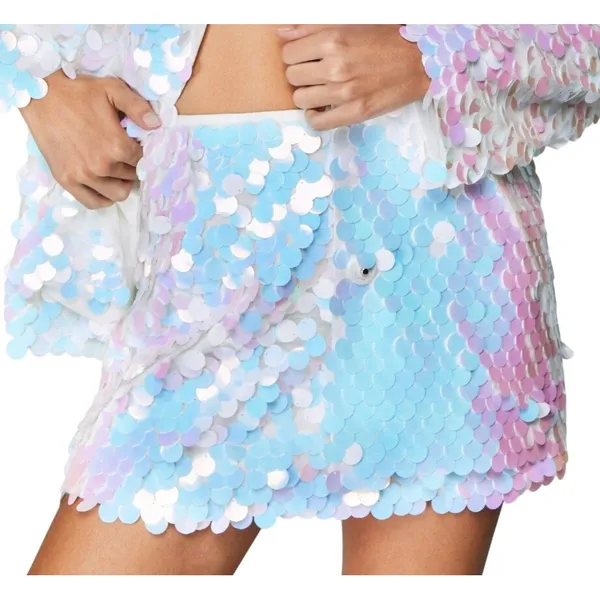 NWT Nasty‎ Gal Iridescent Disc Sequin Mini Skirt US Size 0 - Image 3