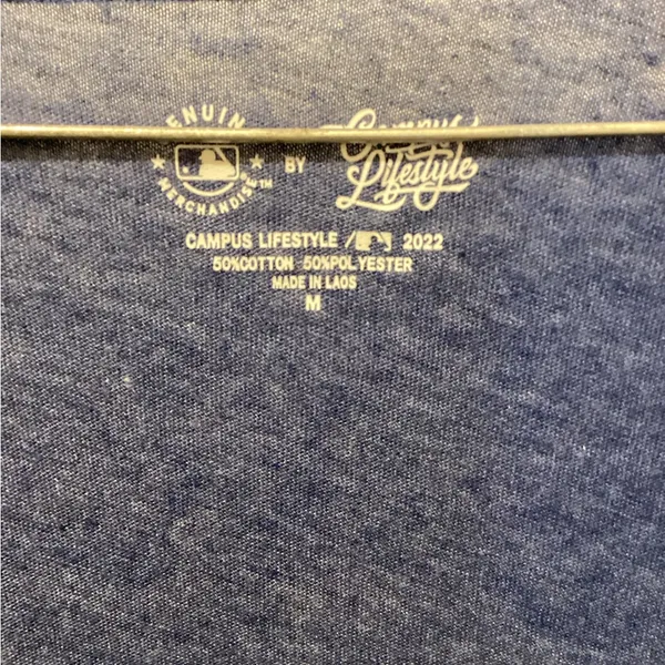 New Era Blue Graphic Tee Size M - Image 2