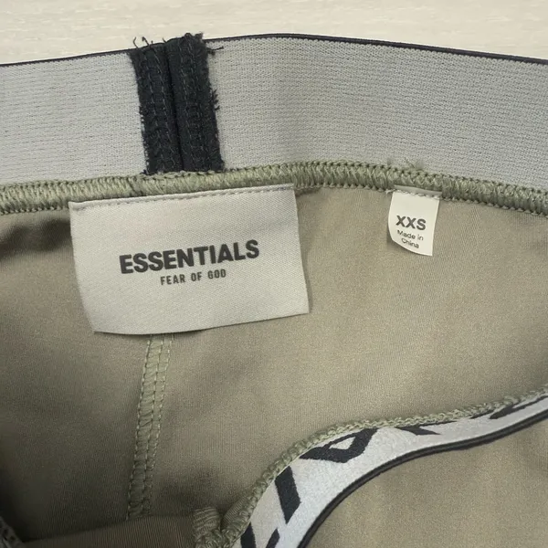 Fear Of God Essentials Green Biker‎ Shorts Women's Size XXS NWT - Image 4