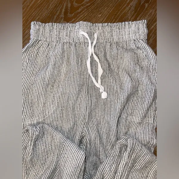 Aerie linen striped pants size small - Image 4