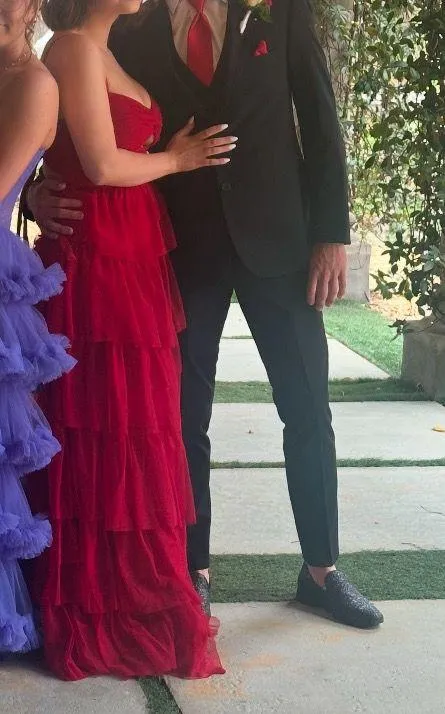 Camille La Vie Prom Dress Red - Image 4