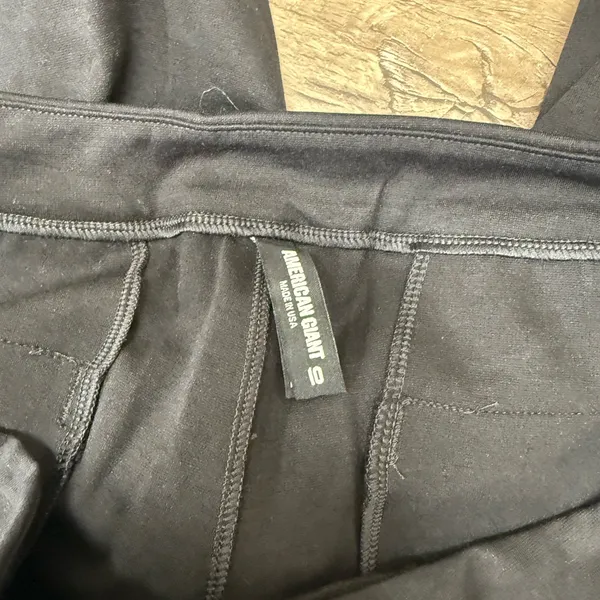 American Giant black straight pants‎ size 10 - Image 3