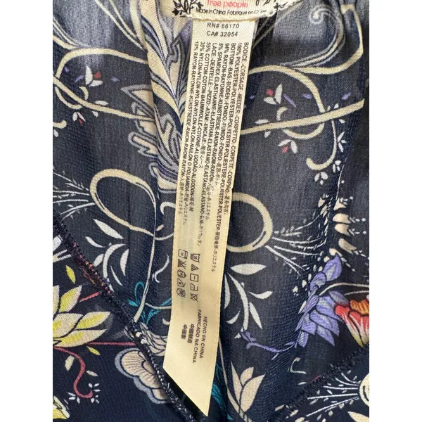 Free People Intimately Must Have Been Love Sheer Floral Long Sleeve Bodysuit - Image 8