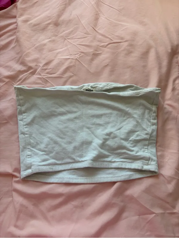 Garage White Strapless Tube Top - Image 3