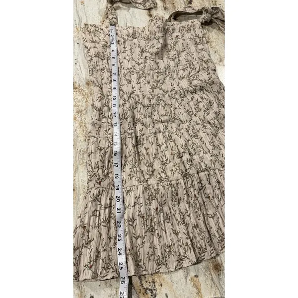 Sir The Label Alba Leaf Printed Mini Dress XS Tie Shoulder Straps Wedding Guest‎ - Image 14