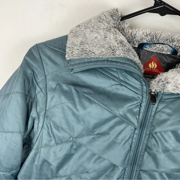 Columbia Kaleidaslope ll Ripstop Omni Heat Jacket Sz Small Metal Blue - Image 5