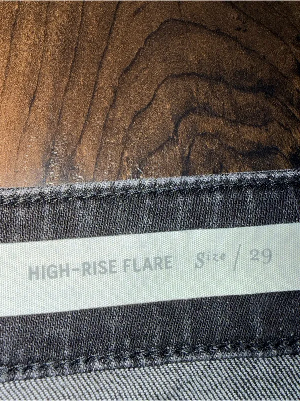 Pilcro High Rise Flare Jeans - Faded Black - Image 4
