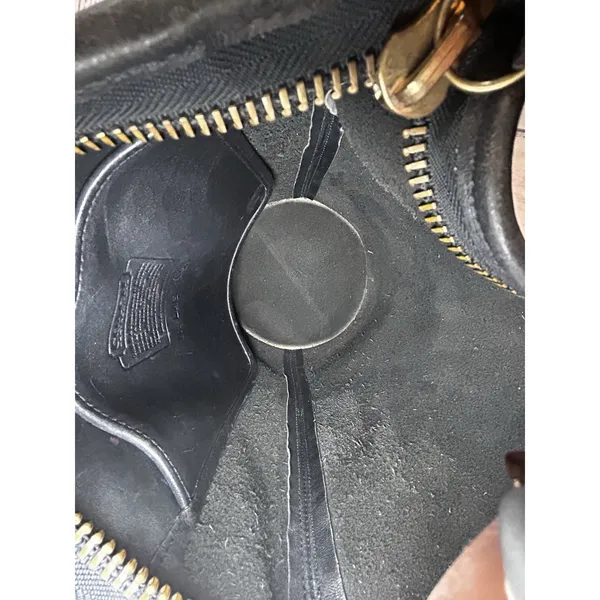 Vintage Coach Legacy Helen Duffle Bucket Bag 9953 Black Leather Shoulder Bag - Image 7