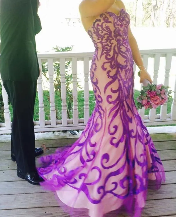 Disney Purple Formal Gown - Image 3