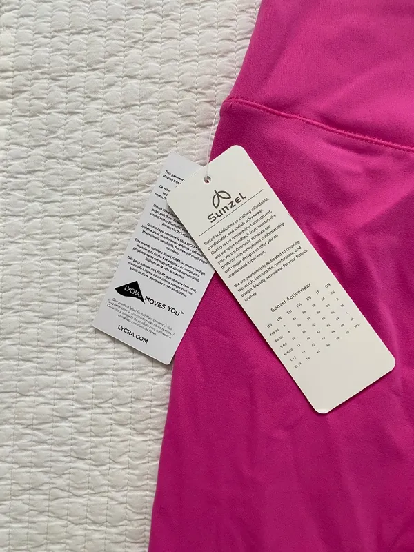 bright pink biker workout shorts size medium - Image 5
