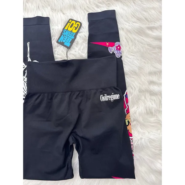 Civil Regime Teen Titans Go Starfire Kelly Seamless Leggings Size Medium - Image 3