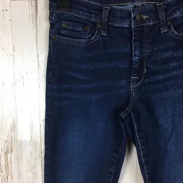 Banana Republic High Waisted Skinny Blue Jeans 0 v6x - Image 3