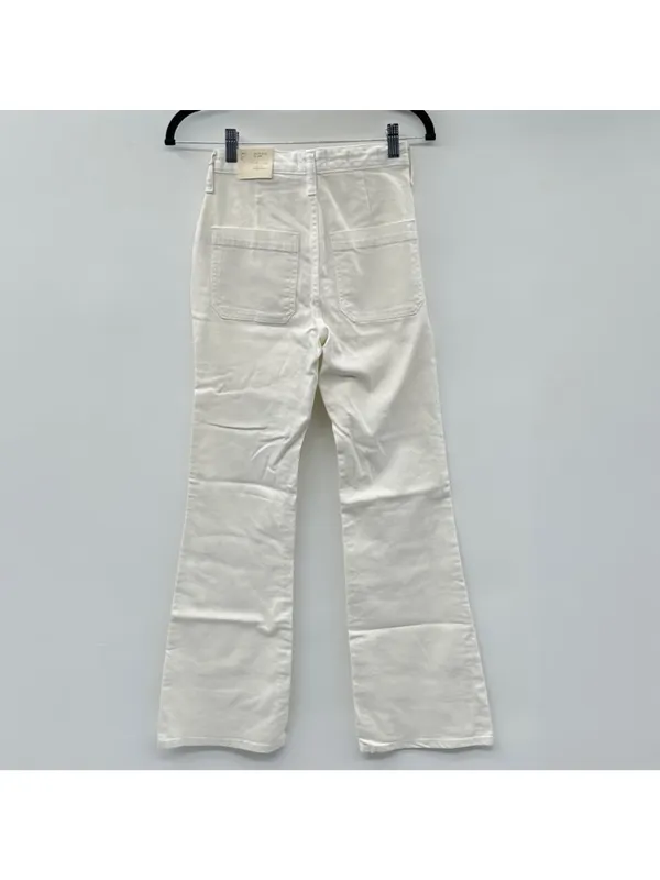 Universal Thread NWT High-Rise Flare White Denim Jeans Size 00 - Image 5