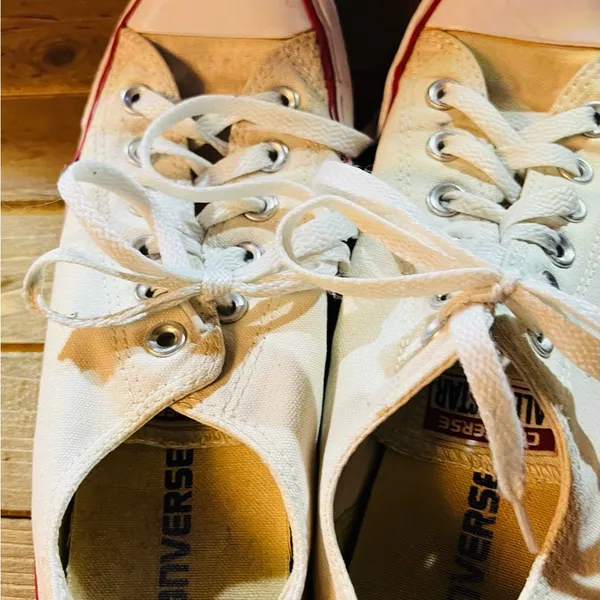 Converse Shoes Womens 8.5 Chuck Taylor All Star Sneakers White Canvas Lace Up - Image 4