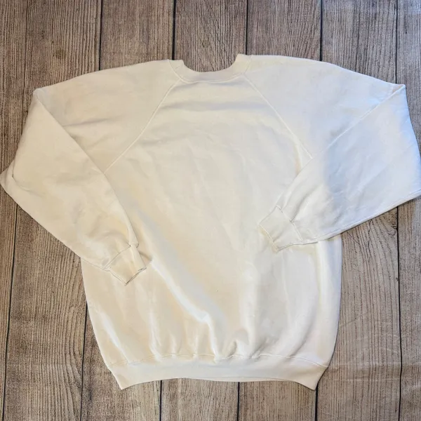 Vintage 90s Desert Storm Sweatshirt Womens XL Hanes‎ Made In USA Flag Military - Image 6