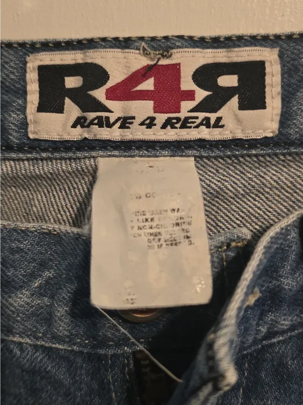 Rave 4 Real Deep Blue Flare Jeans Size 6 - Image 8