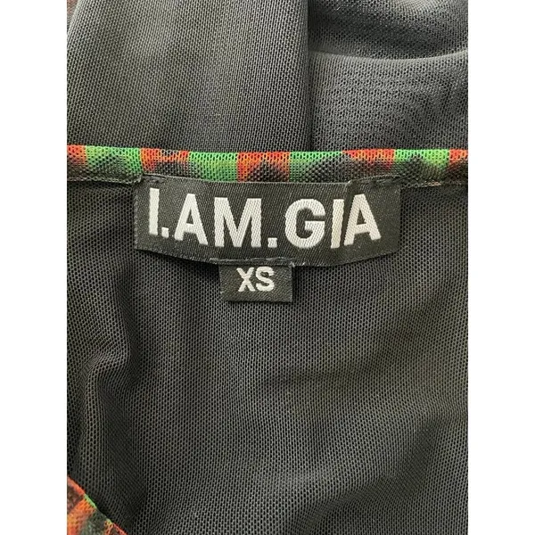 I.AM.GIA Size XS Top Blouse Long Sleeve Sheer Grunge Sexy Goth - Image 6