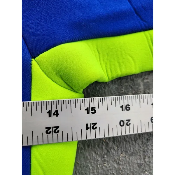 Vintage O'NEILL NEON + Blue 3/2 MM Full Wetsuit Surf Zipper USA Made Sz SMALL - Image 4