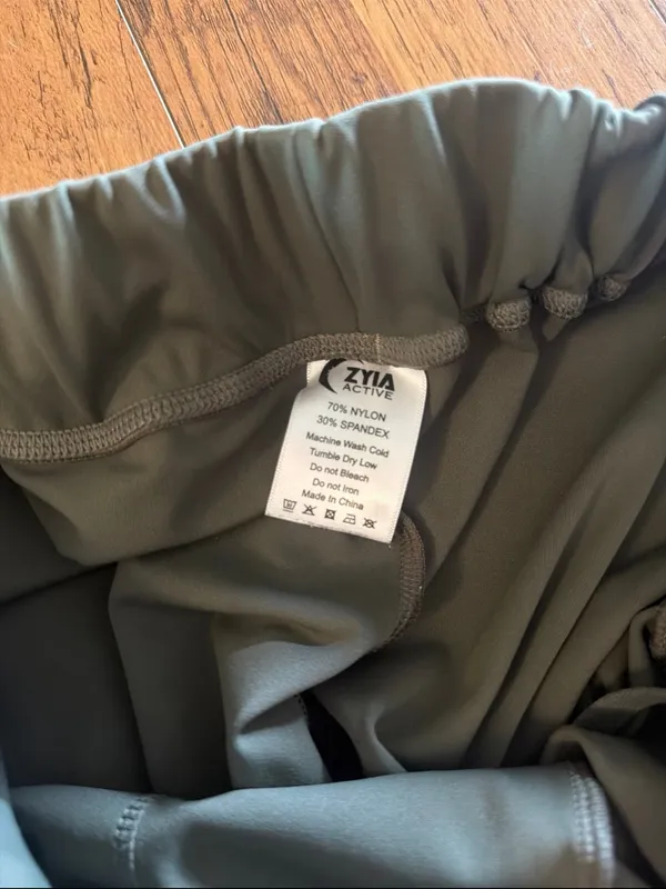 ZYIA Olive Green Cargo Jogger Pants - Image 4