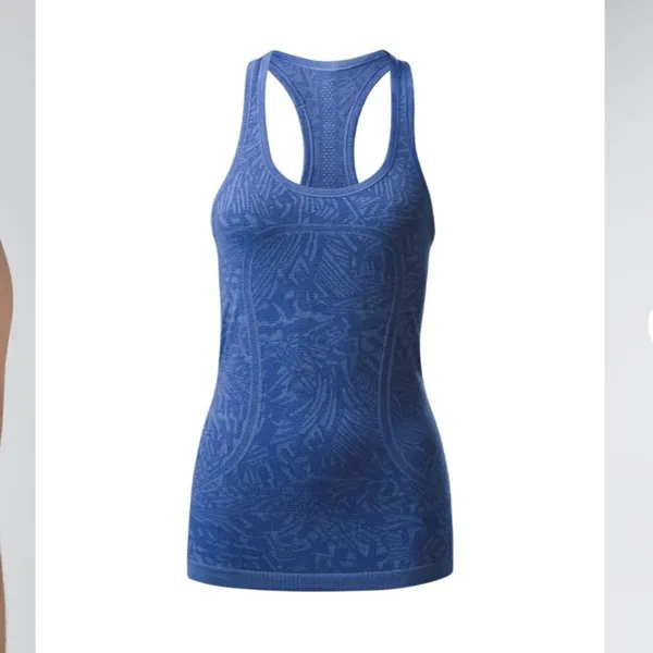 Lululemon Swiftly Tech Racerback Heathered Harbor Blue - Image 4