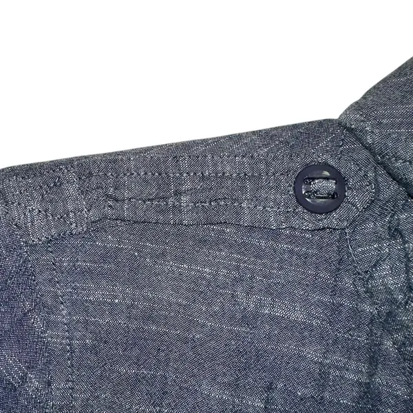 O'Neill Button Down Shirt Small Blue Tab Sleeve‎ Utility Casual Lightweight - Image 5