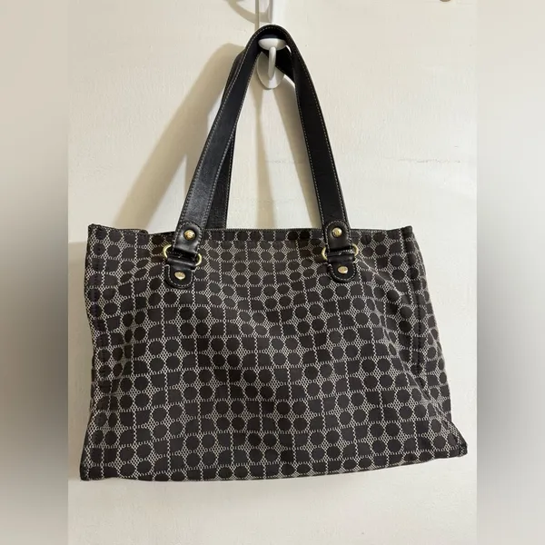 Kate Spade Stylish‎ Black and Cream Large Tote Bag - Image 2