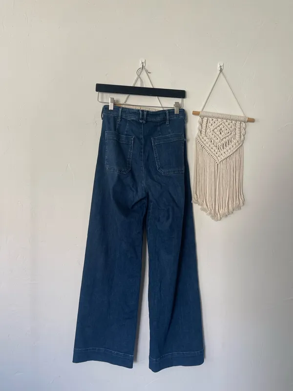 Pilcro The Skipper High Rise Wide Leg Jeans - Image 3