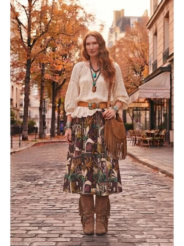 💕JASON WU💕 Printed Skirt ~ Block Moody Tropical Print Large L NWT - Image 3