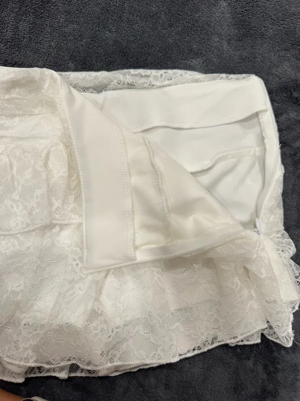 Lace Skort/ Skirt White - Image 4