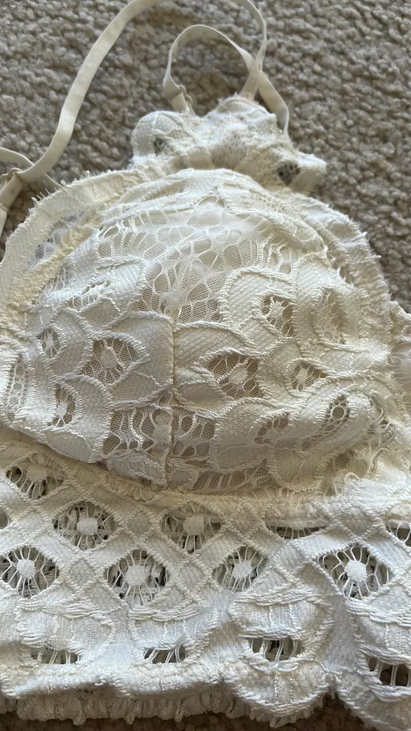 Altar'd State Intimates Lace Bralette Ivory - Image 5